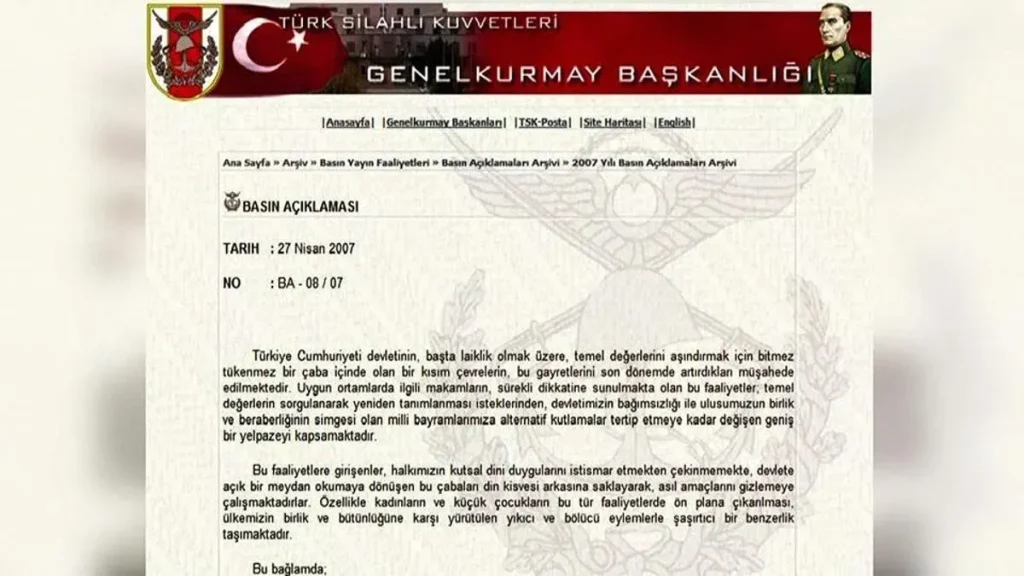 27 Nisan e-muhtırası: AK Parti’den Kritik Açıklama