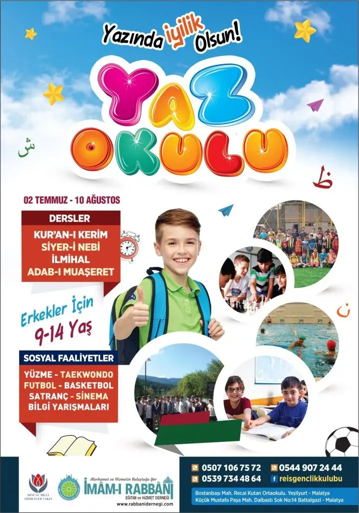 Malatya Yaz Okulu Programı ile Öğrenciler Eğleniyor